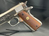 Colt 1911 MK IV, Government model, Series 80, made in 1984 in Nickel finish, No Box Excellent Condition LOOK - 2 of 10