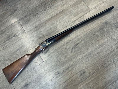 Aya Aguirre & Aranzabal Mod 117 Quail Unlimted Side by Side 12ga, 3shells, 26bbls