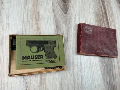 Mauser WTP 6.35mm semi auto pistol with org box and manual in very good condition - Image 2 of 9