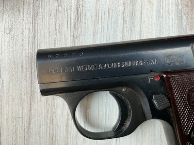 Mauser WTP 6.35mm semi auto pistol with org box and manual in very good condition - Image 6 of 9