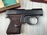 Mauser WTP 6.35mm semi auto pistol with org box and manual in very good condition - Image 4 of 9