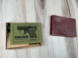 Mauser WTP 6.35mm semi auto pistol with org box and manual in very good condition - Image 2 of 9