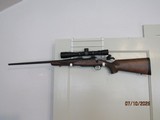 BROWNING (JAPAN) LEFT HAND A-BOLT HUNTER 243 WSSM (WINCHESTER SUPER SHORT MAGNUM) WITH AMMO AND LEAPOLD VX3 LR SCOPE - 1 of 15