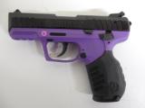 RUGER
SR22PG,
22 L.R.,
PURPLE / BLACK,
2-10 ROUND
MAGAZINES,
N.I.B. - 4 of 15