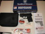 SMITH & WESSON
BODY
GUARD
380 A.C.P.
WITH
LASER
6 + 1
ROUNDS
N. I.
B. - 3 of 9