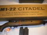 CHIAPPA
M1- 22
CARBINE,
BROWN
WOOD,
2 -10
ROUND
MAGS,
18.0"
BARREL,
FACTORY
NEW
IN
BOX
- 13 of 19