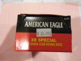 38
SPECIAL
AMERICAN
EAGLE
158
GR.
ROUND
NOSE
LEAD - 1 of 1