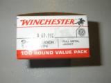 WINCHESTER
9-MM
115
GR.
100
RD.
BOX
ALSO HAVE 40 S&W 100 ROUND BOX AMMO - 1 of 7