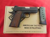 AMRICAN
TACTICAL
PISTOL
45 A.C.P.
COMPACT
7+1
ROUND
MAG,
3