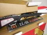 RUGER
10 / 22
COLLECTOR,
MODEL # 21105,
WITH
3- 10
ROUND
MAGAZINES, FIBER
OPTIC SIGHTS, NEW IN BOX - 1 of 15