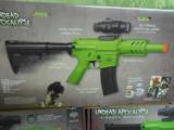 Z-77
ZOMBIE
PURGE
A.G.E.
FULL
AUTO
RIFLE,
200
FEET
PER
SEC.
HOLDS
500
ROUNDS
OF
6
M.M.
AIRSOFT
BB's - 13 of 15