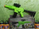 Z-77
ZOMBIE
PURGE
A.G.E.
FULL
AUTO
RIFLE,
200
FEET
PER
SEC.
HOLDS
500
ROUNDS
OF
6
M.M.
AIRSOFT
BB's - 6 of 15