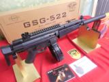 GERMAN
SPORTS
GUN ,
G.S.G.
522 ,
110 + 1
ROUND
DRUM
MAGAZINE,
FACTORY
NEW
IN
BOX - 1 of 15