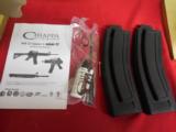 CHIAPPA- M-FOUR-22 L.R. - RIFLE,2-28 + 1- ROUND- MAGS.,DESERTTAN,CARRYHANDEL,FACTORYNEWINBOX- 14 of 25