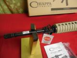 CHIAPPA- M-FOUR-22 L.R. - RIFLE,2-28 + 1- ROUND- MAGS.,DESERTTAN,CARRYHANDEL,FACTORYNEWINBOX- 10 of 25