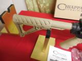 CHIAPPA- M-FOUR-22 L.R. - RIFLE,2-28 + 1- ROUND- MAGS.,DESERTTAN,CARRYHANDEL,FACTORYNEWINBOX- 6 of 25