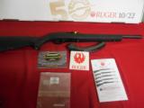 RUGER
10 / 22
MODEL # 11154,
10/22
TARGET
RIFLE ,
1-10
& 1-32
ROUND
MAGAZINE,
NEW
IN
BOX
18.5 - 11 of 15