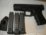 GLOCK
G- 19,
GENERATION
4,
9-MM
HAVE TWO WITH
CONSECUTIVE NUMBERS
COMBAT
SIGHTS
3
15 -
ROUND
MAGAZINES
FACTORY
NEW
IN
BOX - 12 of 15