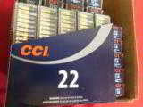 CCI
SELECT
22 L.R. ,
ROUND
NOSE
LEAD,
40 GR.
1200
F.P.S. ,
100
ROUND
BOXES - 3 of 10