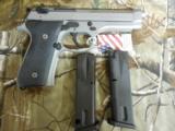 BERETTA
92FS
9-MM,
STAINLESS
STEEL
2 -
15 + 1
ROUND
MAGS,
4.9