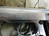 WALTHER
PPK / S
STAINLESS
STEEL
NICKEL,
22 L.R.
10 + 1
RD.
MAGAZINE,
FACTORY
NEW
IN
BOX
- 3 of 14