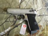 WALTHER
PPK / S
STAINLESS
STEEL
NICKEL,
22 L.R.
10 + 1
RD.
MAGAZINE,
FACTORY
NEW
IN
BOX
- 2 of 14