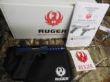 RUGER
LITE,
22 / 45
22
L.R.
MODEL
03908,
BLUE,
4.4"
BARREL,
2 - 10
ROUND
MAGAZINES,
FACTORY
NEW
IN
BOX
- 1 of 13