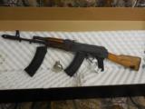 AK-74-- 5.45X39
NOT AK-47,
2 - 30 ROUND
MAGAZINES,
BAYONET
LUG,
ADJUSTABLE
SIGHTS,
- 2 of 13