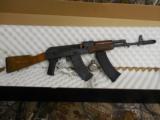 AK-74-- 5.45X39
NOT AK-47,
2 - 30 ROUND
MAGAZINES,
BAYONET
LUG,
ADJUSTABLE
SIGHTS,
- 1 of 13