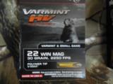 WINCHESTER
22
MAGNUM
VARMINT
H.V.
30
GRAIN
POLYMER
TIP
2250
F.P.S.
50
ROUND
BOXES - 2 of 15