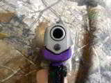 SCCY
INDURSTRIES, CPX-1,
9-MM,
PURPLE,
S / S SLIDE, COMES
WITH TWO
TEN
ROUNDS
MAGAZINES,
FACTORY
NEW
IN
BOX !!!! - 8 of 21