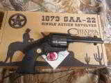 CHIAPPA 1873
SAA
REVOLVER,
22 L.R. ,
BLACK
GRIPS,
10
SHOT,
4.75"
BARREL,
FACTORY
NEW
IN
BOX - 11 of 16
