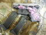 SCCY , CPX-1TTMG,
9-MM,
MUDDY GIRL,
S.S. COMPACT, W/ LASER,
3.1; BARREL, TWO
10+1
RD. MAGAZINES, AMBIDEYTROUS THUMB
FACTORY
NEW
IN
BOX - 10 of 20