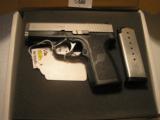 KAHR
CT9,
TACTICAL
9 - MM,
7+1
ROUNDS,
STAINLESS
STEEL
/
BLACK,
COMBAT
SIGHTS,
HAS
A
$45.00, FACTORY
NEW
IN
BOX - 7 of 18