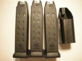 GLOCK
G-23
GEN
4,
3
-
13 + 1
ROUND
MAGAZINES,
WHITE
OUTLINE
SIGHTS,
ONE
FREE
31
RD. MAGAZINE,
FACTORY
NEW
IN
BOX - 13 of 19