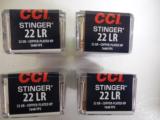 CCI
22
L.R.
STINGER
AMMO
32
GRAIN,
1,640
F.P.S.
COPPER
PLATTD
HOLLOW
POINT
- 2 of 10