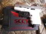 SCCY
INDURSTRIES,
CPX-2,
9-MM,
WHITE /
STAINLESS
STEEL
COMPACT,
3.1"
BARREL,
TWO
10+1
RD.
MAGAZINES,
FACTORY
NEW
IN
BOX - 2 of 24