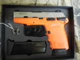 SCCYINDURSTRIES,CPX-2,9-MM,ORANGE/S.S.COMPACT,3.1"BARREL,TWO10+1RD.MAGAZINES,FACTORYNEWINBOX - 1 of 17