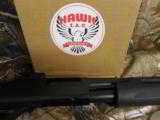 HAWK
982
PUMP
12GA.
3"
SHELLS
18.5"
BARREL
CYL
GHOST
RING
BLACK
SYN.
STOCK
4 + 1
ROUNDS,
FACTORY
NEW
IN - 12 of 18