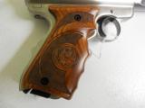 RUGER
MARK
III
HUNTER, WITH
TARGET GRIPS
#10160,
6.8"
BARREL,
S / S,
2 - 10
ROUND
MAGAZINES,
FIBER
OPTIC
SIGHT, FACTORY NEW IN BO - 5 of 26