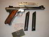 RUGER
MARK
III
HUNTER,
#10118,
6.8"
BARREL,
S / S,
2 - 10
ROUND
MAGAZINES,
FIBER
OPTIC
SIGHT,
FACTORY
NEW
IN
BOX
- 3 of 25