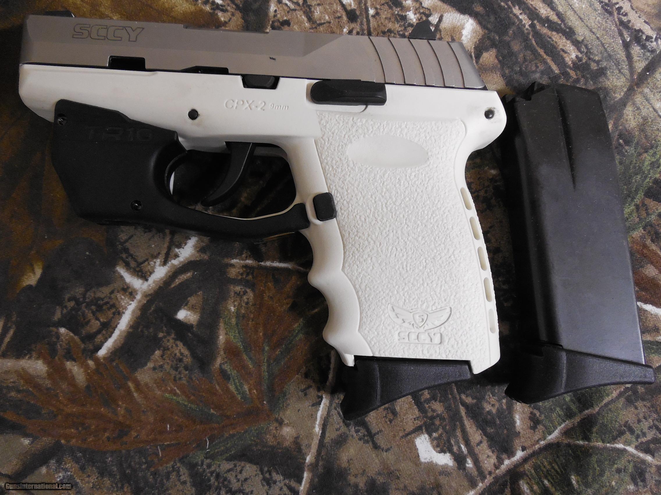 sccy cpx 2 9 mm white stainless steel compact 3 1 barrel