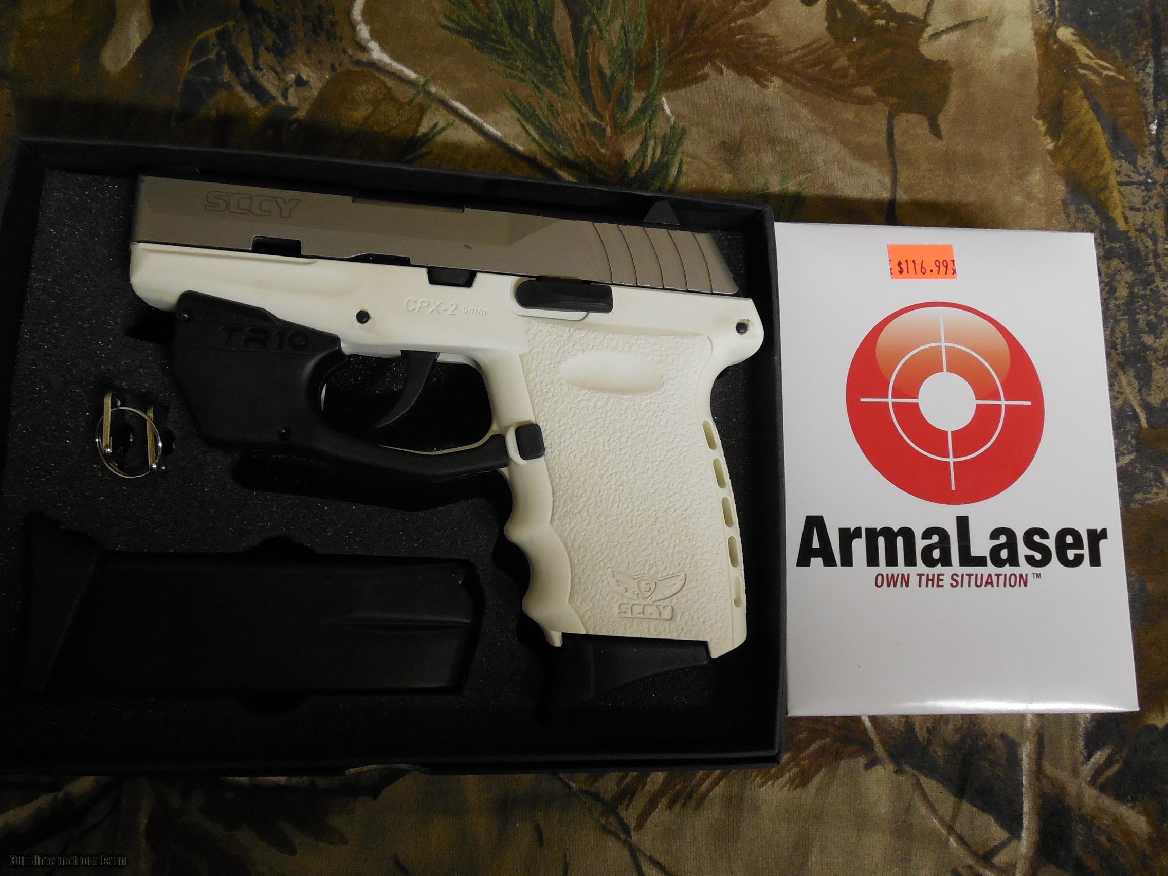 sccy cpx 2 9 mm white stainless steel compact 3 1 barrel