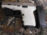 SCCY
CPX - 2,
9 - MM,
WHITE /
STAINLESS
STEEL
COMPACT,
3.1"
BARREL,
TWO
10+1
RD.
MAGAZINES,
FACTORY
NEW
IN
B - 3 of 24