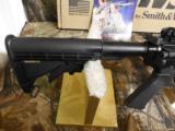 S&W M&P15
SPORT II
AR-15,
5.56 NATO,
16"
BARREL,
30 + 1
MAGAZINE,
6 POSITION
STOCK,
FLASH
SUPPESSER,
FACTORY
NEW
IN - 12 of 25