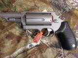 TAURUS
JUDGE,
STAINLESS
STEEL,
45 LONG / 410,
3" CHAMBER,
3.0"
BARREL,
FIBER OPTIC SIGHT,
ALL
FACTORY
NEW
IN
BOX - 3 of 21