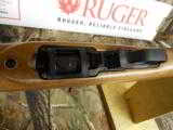 RUGER
MODEL
# 21146,
10 / 22,
22 LR, TIGER
EDITION,
WALNUT
ENGRAVED
STOCK,
(TALO),
1- 10 ROUND
MAG.
NEW IN BOX - 11 of 24