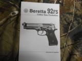 BERETTA
92FS
9 - M M,
DECOCK / SAFETY,
3 - 15+1
ROUND
MAGAZINES,
WHITE
DOT
COMBAT
SIGHTS,
FACTORY
NEW
IN
BOX - 16 of 21