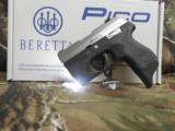 BERETTA
PICO
WITH
LIGHT,
380
A.C.P.,
TWO
MAGAZINES,
CARRING
CASE,
2.7"
BARREL,
INOX / BLACK,
FACTORY
NEW
IN
BOX !!!! - 17 of 24