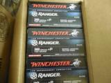 WINCHESTER
38
SPECIAL
+ P,
130
GRAIN,
BONDED
JACKETED
HOLLOW
POINT,
950
F. P. S.
50
ROUND
BOXES - 3 of 18
